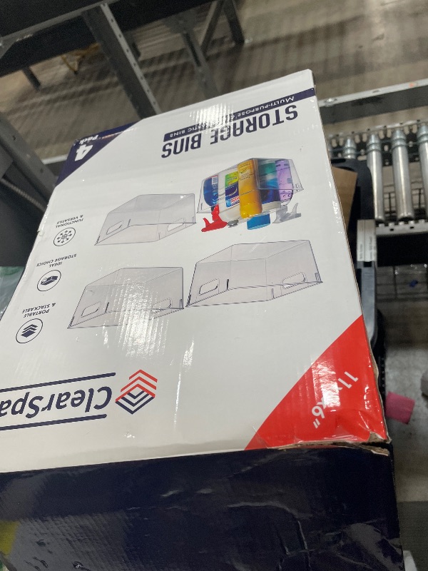 Photo 1 of (MISSING 1) ClearSpace Clear Plastic Storage Bins – Pantry Organizers & Storage Containers, Cabinet Organizer - Home Organization Must Haves for Kitchen, Laundry Room, Office, Closet, Garage & Freezer