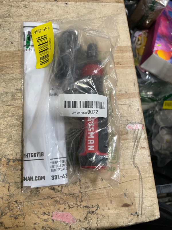 Photo 1 of *** PARTS ONLY DOES NOT SPIN ****CRAFTSMAN 4V Electric Screwdriver Set, 300 RPM, Micro-USB Charging Port, 3-Stage Battery Charge Indicator (CMHT66718B20)