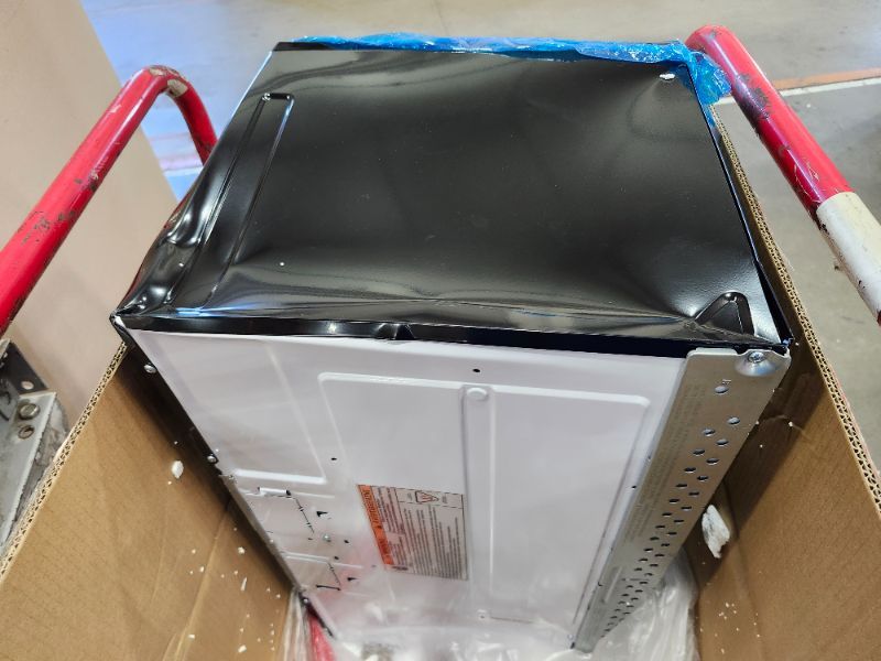 Photo 1 of ************MAJOR DENT*************
GASLAND 1.7 Cu.ft. Over the Stove Microwave, 30 Inch Over the Range Microwave with 10 Power Levels, One Touch Cooking, 300 CFM,1000W, LED, Turntable, Sensor Cook, Over The Stove Microwave Oven, Black