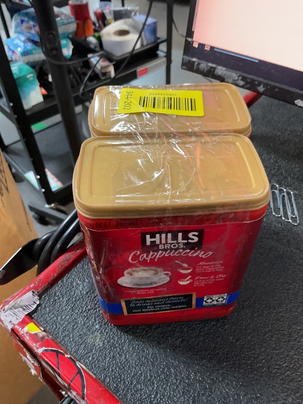 Photo 1 of ***NON-REFUNDABLE THESE ITEMS ARE NON-REFUNDABLE FOOD/DRINKS ARE PAST EXPIRATION - FOOD/DRINKS ARE EXPIRED - THESE ITEMS ARE NON-REFUNDABLE***
Hills Bros Cappuccino, Decaf French Vanilla, 16 Ounce 2-Pack