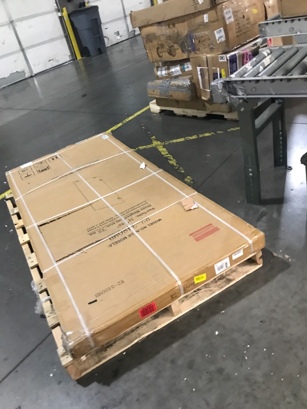 Photo 1 of ***FACTORY SEALED*** Bathroom Shower Glass Door 34 * 80" - 5/16"(8mm) Thick Clear Tempered Glass Panel, Fixed Hinged Framless Shower Glass Door with Clamps, Matte Black