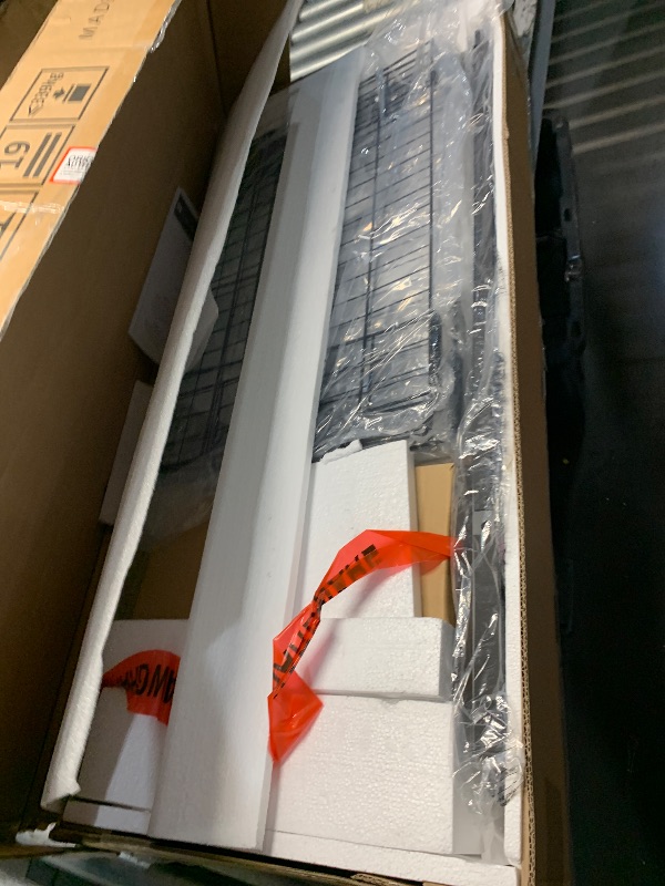 Photo 1 of ***PARTIAL SET***BOX 1 OF 2***
DWVO Queen Size Bed Frame with Bookcase Headboard and 4 Storage Drawers, RGB LED Bed Frame with Type-C & USB Charging Station Storage Headboard Bed, No Box Spring Needed, Noise Free, Grey