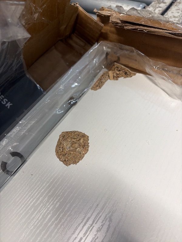 Photo 1 of ***MINOR DAMAGE***
ODK 54 Inches Large Computer Desk for Home Office, Modern Desk for Small Spaces, Writing Desk with Headphone Hooks, White