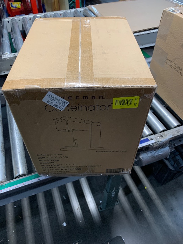 Photo 1 of ***FACTORY SEALED***
Chefman Caffeinator Single Serve Coffee Maker, Brew Kcups & Grounds, Drip Coffee Machine with Brew Strength Settings, Iced Coffee Function, 48 oz. Removable Water Reservoir