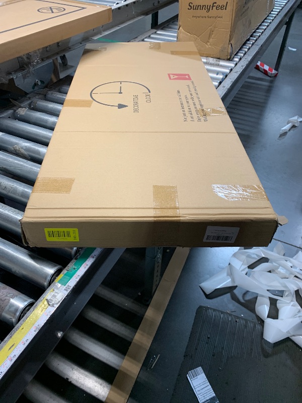 Photo 1 of ***FACTORY SEALED***
FLEBLE Extra Large Wall Clock for Living Room Decor Modern Decorative Art Clock Silent Non Ticking Quartz Battery Powered Metal Wall Decor Clock for Bedroom Kitchen Office Indoor 16x39 inches