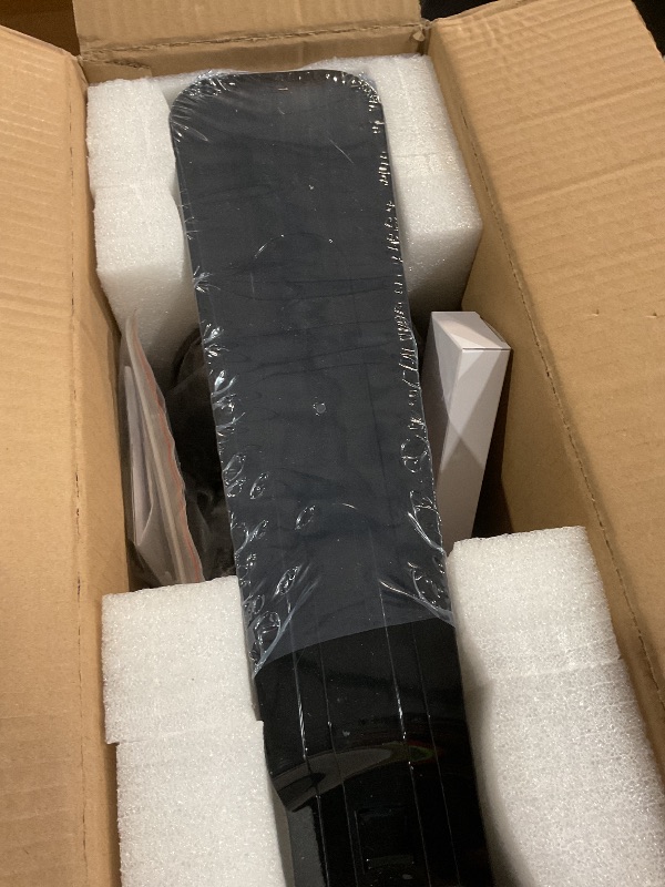 Photo 1 of ***FACTORY SEALED***
PBLALA Ceiling Fans with Lights,36" LED Fan Light Hanging with Hook,Plug in Ceiling Fan Light,Hook Type Ceiling Fan,40W,3000-6500k,Remote Control,Portable Fan for Camping Bed,Patios,(Black)