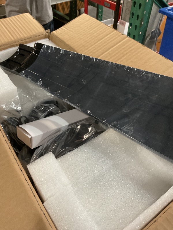 Photo 1 of ***FACTORY SEALED***
PBLALA Ceiling Fans with Lights,36" LED Fan Light Hanging with Hook,Plug in Ceiling Fan Light,Hook Type Ceiling Fan,40W,3000-6500k,Remote Control,Portable Fan for Camping Bed,Patios,(Black)