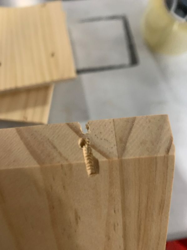 Photo 1 of ***MISSING PARTS AND MINOR DAMAGE***RZYLKA for Tonies Box Shelf Magnetic House Pine Wood Storage Shelf with 40Pcs Adhesive Metal Plate, Compatible with Tonie Box 1 & 2 Player Character Tonies Figures Characters for Children Room