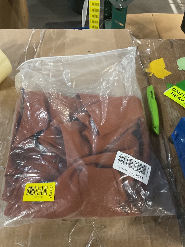 Photo 1 of ***(HEAVILY USED/ MINOR DAMAGE)***PRETTYGARDEN Long Sleeve Mini Dress for Women 2026 Spring Crewneck Knit Pleated Babydoll A Line Casual Short Party Dresses (Caramel,X-Large)