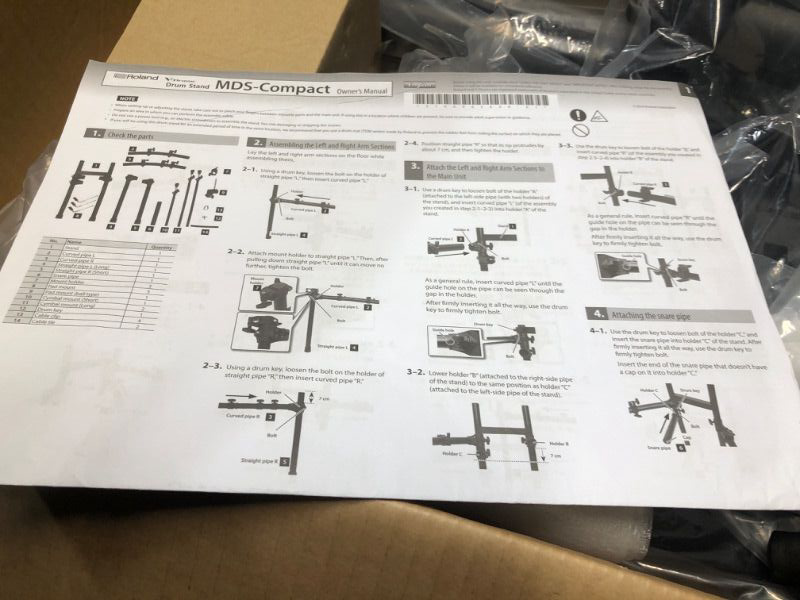 Photo 1 of ***STOCK PHOTO FOR REFERENCE ONLY***ROLAND MDS-COMPACT ELECTRONIC DRUM COMPACT DRUM STAND