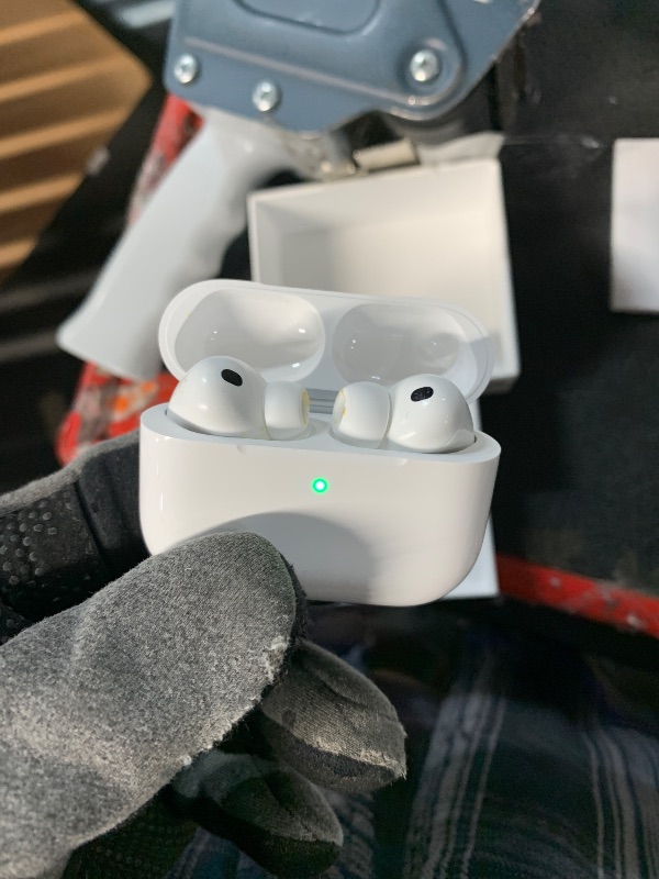 Photo 1 of ***(HEAVILY USED/ MINOR DAMAGE)***Apple AirPods Pro 3 Wireless Earbuds, Active Noise Cancellation, Live Translation, Heart Rate Sensing, Hearing Aid Feature, Bluetooth Headphones, Spatial Audio, High-Fidelity Sound, USB-C Charging