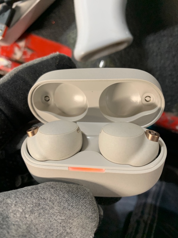 View 2 of *USED*Sony WF-1000XM4 Industry Leading Noise Canceling Truly Wireless Earbud Headphones with Alexa Built-in, Silver