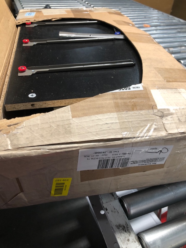 Photo 1 of ***MISSING HARDWARE AND INSTRUCTIONS*** 
Prepac Rustic Ridge Farmhouse 6-Drawer Double Dresser, Black Dresser for Bedroom, Chest of Drawers with 6 Storage Drawers, 53.25” wide x 18.25” deep x 28.5” tall, Black