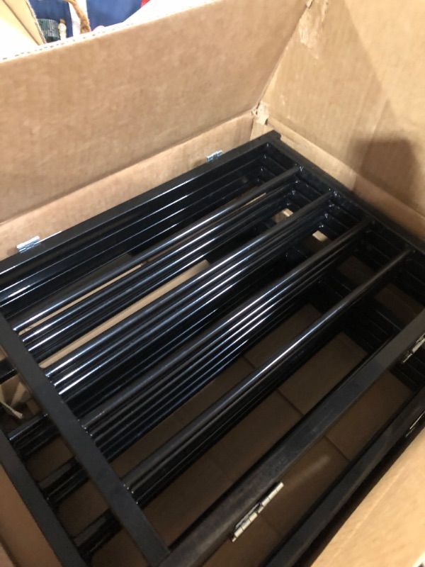 Photo 1 of ***MISSING PARTS***
BFNN Free Standing Dog Gate, 16.5" Short Pet Gate for Stairs and Doorways, Up to 48" Wide Foldable Puppy Fence, Indoor & Outdoor Use, No Drilling and No Assembly, for Small & Toy Dogs, Black