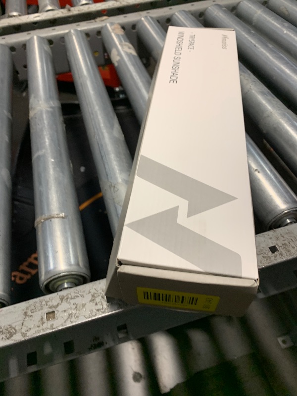 Photo 1 of [Upgraded] Nmoiss Windshield Sun Shade Umbrella - [Vinyl Coating Heat Shield] Protect Car from Sun Rays & Heat Damage Keep Cool and Protect Interior, Spring Structure Edge Medium 56" L x 31" W