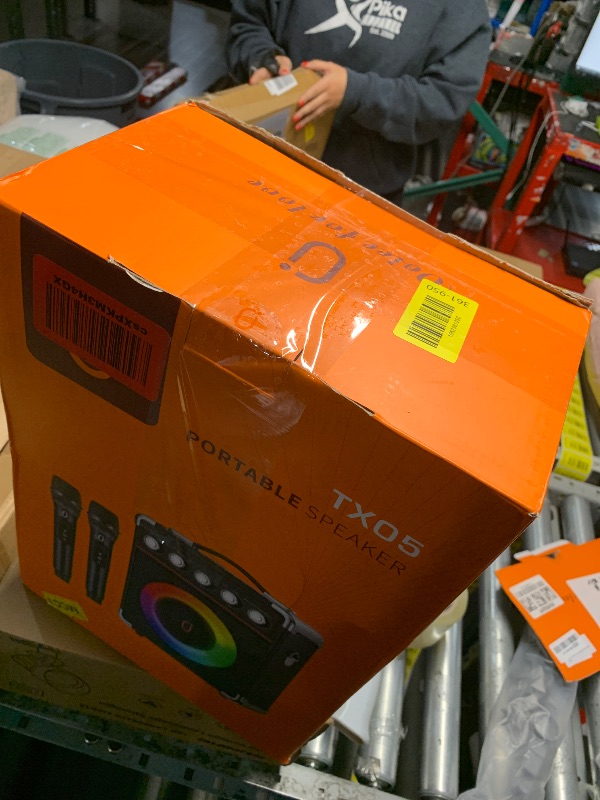 Photo 1 of ***MISSING PARTS***
araoke Machine with 2 Microphones: HWWR Portable Karaoke Machine for Adults Kids, Bluetooth 5.3 Party Speaker with Bass/Treble Adjustment, PA System Remote/DJ Lights, Support REC/USB/AUX