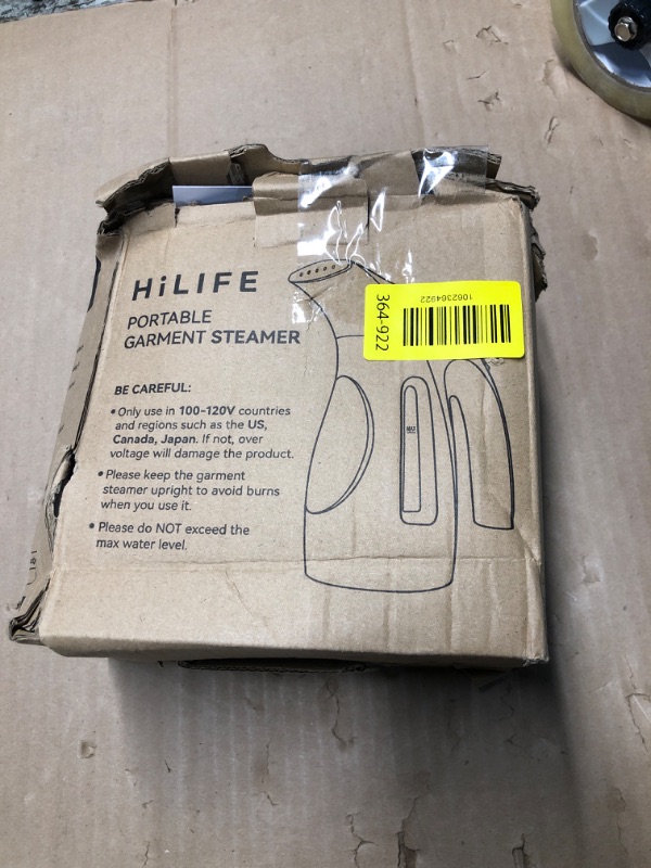 Photo 1 of ***MISSING PARTS***
HiLIFE Steamer for Clothes, Portable Handheld Clothing Steamer, 240ml Big Capacity, 700W, Strong Power, Fabric Quick Wrinkle Remover for Home, Office, Travel (ONLY FOR 120V)-Blue