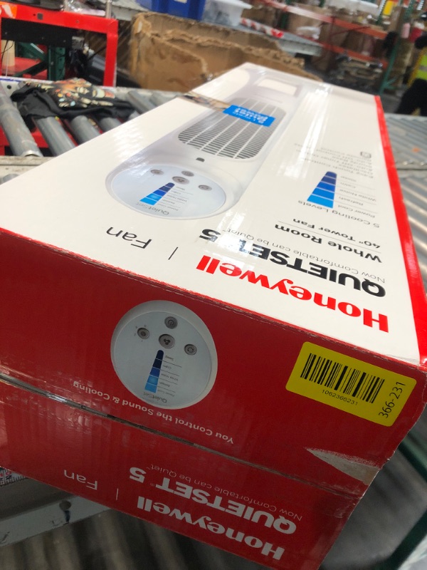 Photo 1 of ***PARTIAL SET - PRICE ADJUSTED***
Honeywell QuietSet Whole Room Oscillating Tower filter Fan with Remote, White, HYF260