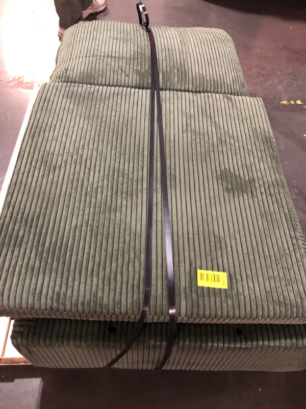 Photo 1 of ** END PIECE ONLY*****PARTIAL SET - PRICE ADJUSTED*** HONBAY Modular Sectional Sleeper Sofa Green Couch L Shaped Sectional Sofa with Storage, Convertible Couches for Living Room - Green