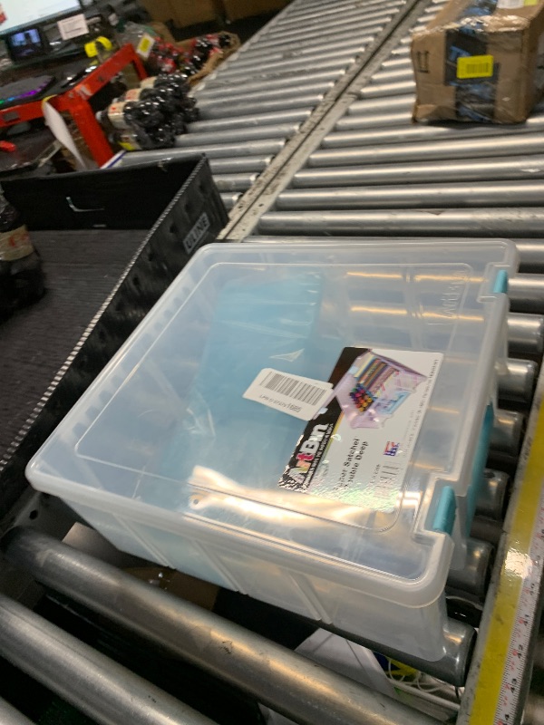 Photo 1 of ***CRACKED**
ArtBin Super Satchel Double Deep Compartment Box - Art Storage with 8 Removable Compartments, Smart Closure for Craft Supplies