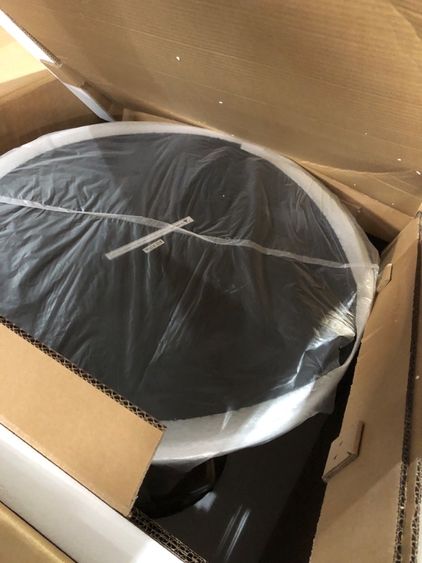 Photo 1 of ***PARTIAL SET (BASE ONLY) - PRICE ADJUSTED*** Modway Lippa 60" Mid-Century Modern Dining Table with Round Top and Pedestal Base in White