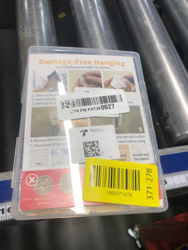 Photo 1 of (ApeBest) Wire Toggle Hooks with Adhesive Strips: 25 Pack Small Clear Damage Free Hanging Hook - Waterproof Sticky Utility Removable Mini Wall Hooks for Key Dorm Kitchen Home Office Christmas Decor