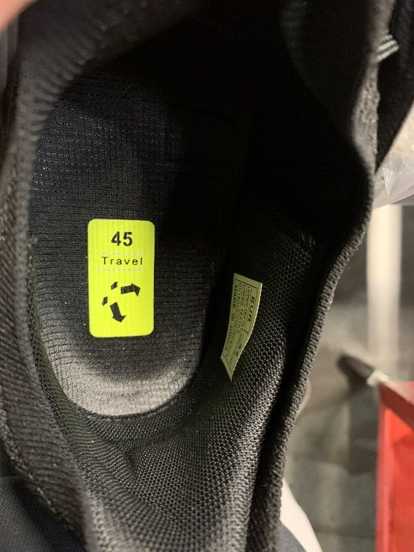 Photo 1 of *USED DIRTY*Giniros Mens Slip On Walking Shoes Non Slip Running Shoes Breathable Workout Shoes Lightweight Gym Sneakers All Black Size 11/45