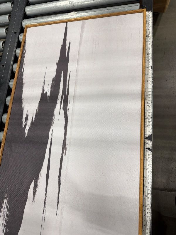 Photo 1 of ***STOCK PHOTO FOR REFERENCE ONLY***MUDECOR Extra Large Framed Canvas Print Wall Art Minimalist Beige and Black Abstract Horizon Retro Fine Art Illustrations Decorative Colorful Multicolor for Bedroom