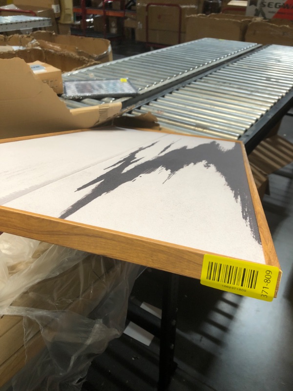 Photo 1 of ***STOCK PHOTO FOR REFERENCE ONLY***MUDECOR Extra Large Framed Canvas Print Wall Art Minimalist Beige and Black Abstract Horizon Retro Fine Art Illustrations Decorative Colorful Multicolor for Bedroom