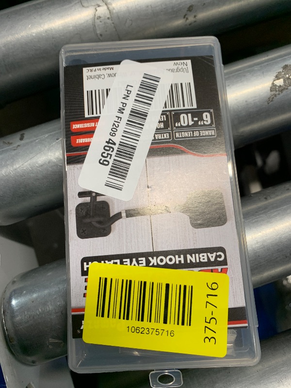 Photo 1 of [Upgrade Adjustable] 6”-10” Cabin Hook Eye Latch Gate, Heavy Duty 4 Mounting Points Bracket, Barn Door Lock Latch, Durable Door Swivel Window Hook Lock for Sliding Door, Outdoor, Window, Cabinet