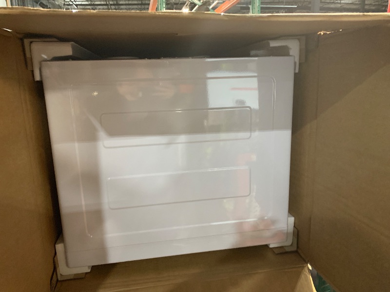 Photo 1 of (OUT of box, missing shifting cap* BLACK+DECKER BCED37 Compact Dryer for Standard Wall Outlet, Small, 4 Modes, Load Volume 13.2 lbs., White