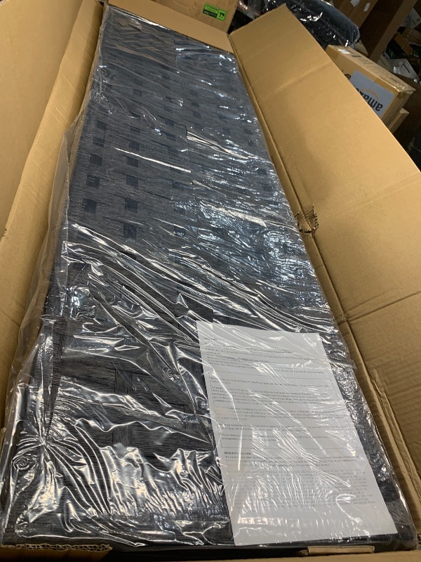 Photo 1 of ***STOCK PHOTO FOR REFERENCE ONLY*** item is black ***FDW Room Divider Wood Screen Mesh Woven Design Room Divider Folding Portable Partition Screen for Home Office (4 Panel, Brown)