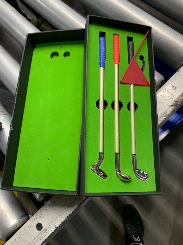Photo 1 of ***(MISSING BALLS)***Golf Pen Set & Mini Desktop Golf Putting Green Game - Funny Gifts for Golfers, Adults, Teens, Boss, Coworkers - Office Desk Toy and Unique Stocking Stuffers