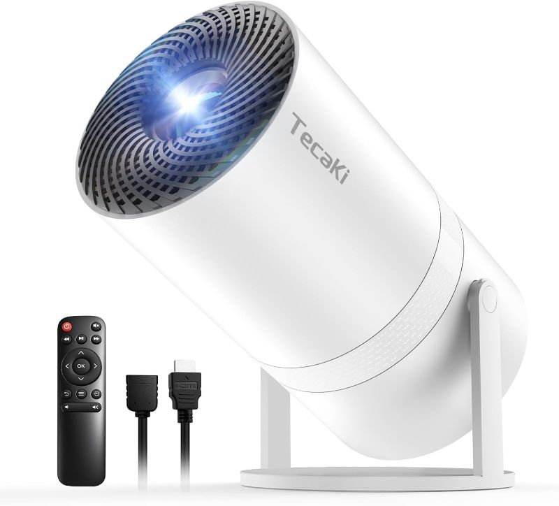 Photo 1 of [Built-in Apps]Mini Portable Projector with WiFi and Bluetooth,Support Movie Projector 1080P HD,Auto Keystone Correction,180° Rotatable,Compatible with TV Stick, HDMI, USB, Smartphone, Laptop
