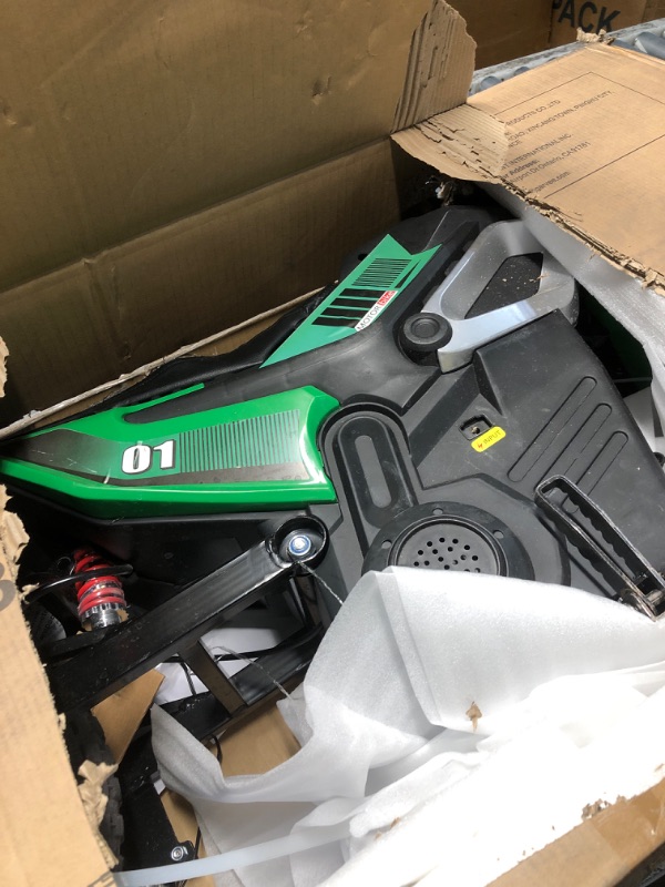 View 2 of ***PARTIAL SET - PRICE ADJUSTED***
24V Electric Dirt Bike for Kids, 350w Electric Motorcycle for Kids - Up to 13.67Mile/h Long-Range, Ride on Motorcycle with Rear Wheel Suspension, 12 Miles Range, Twist Grip Throttle, Rubber Tire