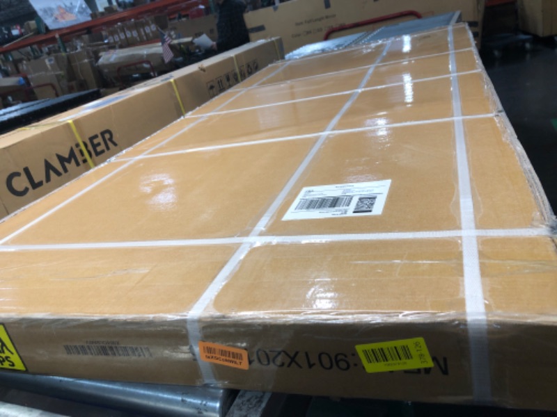 Photo 1 of ***FACTORY SEALED***KPUY Frameless Shower Door, 55-60" W x 76" H Sliding Glass Shower Door, 1/4" (6mm) Thick Tempered Clear Glass with Explosion-Proof Film Nano Coating, Stainless Steel Hardware, Brushed Nickel