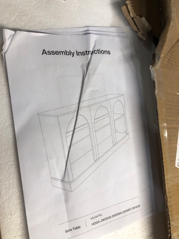 Photo 1 of ***PARTIAL SET - PRICE ADJUSTED***
Tribesigns Farmhouse Console Table, 63-Inch Long Entryway Table with 3 Tier Storage, Wooden Rectangular Sofa Table Behind The Couch for Entrance, Hallway, Living Room, Brown