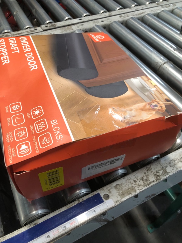 Photo 1 of (2 Pack) Under Door Draft Stopper, Under Door Blocker Size of Adjustable Size from 30" to 36", Easy Install,Gap Filler, Reduces Air Draft, Noise & Sound, Door Seal for Improved Insulation