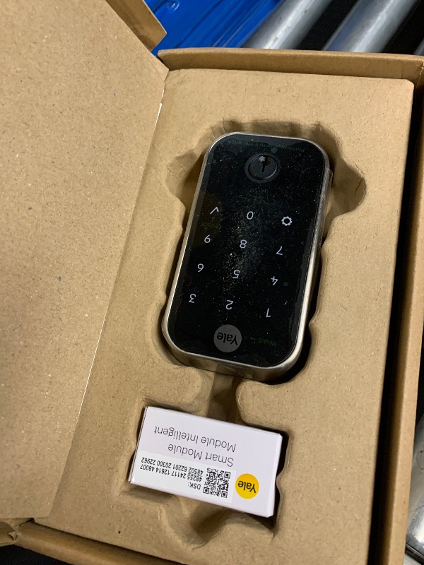 Photo 1 of **DEADBOLT DOOR LOCK, NOT THE HANDLE DOOR LOCK
Yale Assure Lever Entry Door Handle with Keypad, Black Suede Smart Door Lock with Handle, Back-Up Key, and Z-Wave, ?YRL226-ZW2-BSP