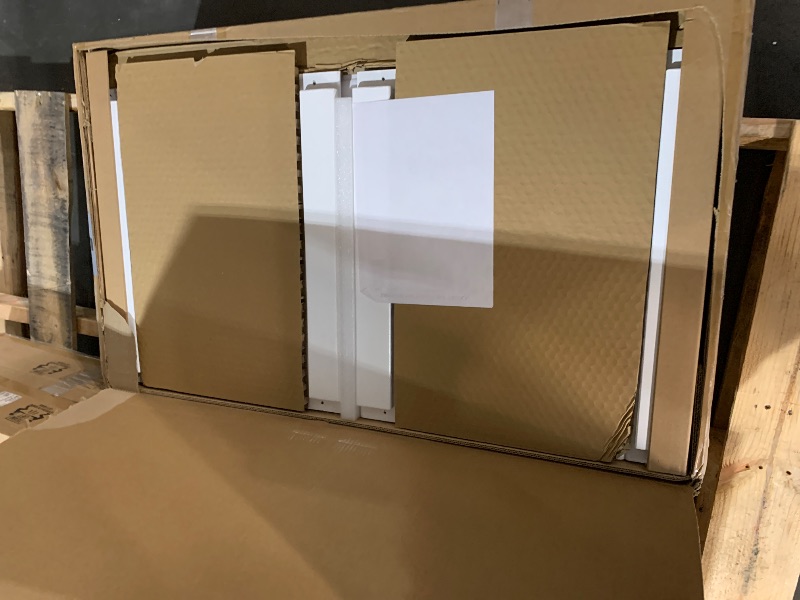 Photo 1 of ***PARTIAL SET (3 OF 4) - PRICE ADJUSTED*** Backyard Discovery Sweetwater Heights White Elevated Cedar Wooden Kids Playhouse with Wave Slide, Play Kitchen, Step Ladder, Half Door, Wrap-Around Deck, Windows, Bell, Growth Chart for Outdoor Play