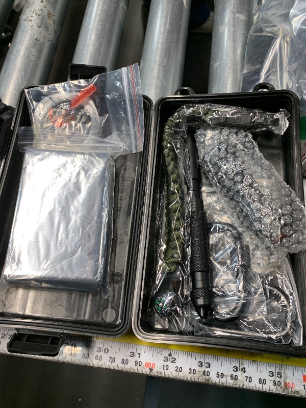 Photo 1 of ***MISSING KNIFE AND OTHER PARTS, PRICE ADJUSTED Gifts for Men Dad Husband - Valentines Day, Anniversary Birthday Gifts Idea for Him Boyfriend Man- Survival Kit 14 in 1, Survival Gear and Equipment, Fishing Hunting Camping Accessories, Cool Gadgets