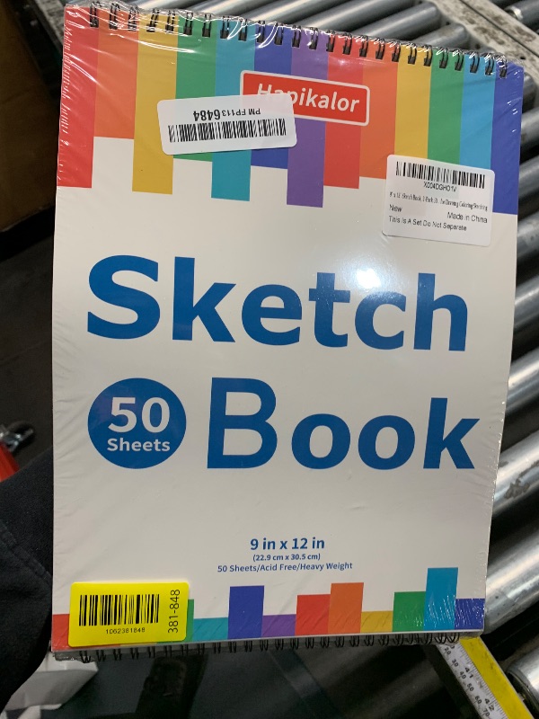 Photo 1 of ***FACTORY SEALED*** 9" x 12" Sketch Book, 2-Pack 50 Sheets Spiral Bound Art Sketchbook, Acid Free Artist Drawing Book Paper, Art Supplies for Adults Kids, Craft Activities, Sketch Paper for Drawing Coloring Sketching