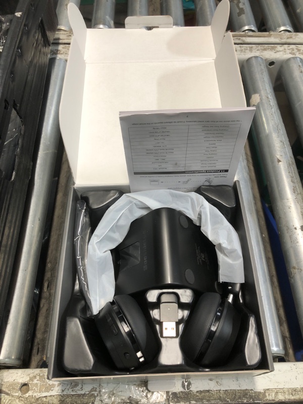 Photo 1 of (Upgraded Version) Wireless Headset, Bluetooth Headset with Noise Cancelling Microphone, Best Headphones with Mic Mute & USB Dongle for PC/Computer/Laptop/Cell Phones/Remote Work/Call Center