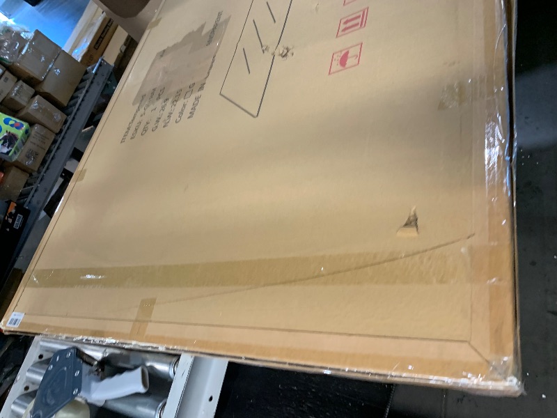 Photo 1 of [Tempered Glass] 48" x 60" Glass Chair Mat, Heavy Duty Hard Tempered Glass Mat with Round Corner and Polished Edge, Transparent Glass Office Chair Mat for Office and Home Hard Floor or Carpeted