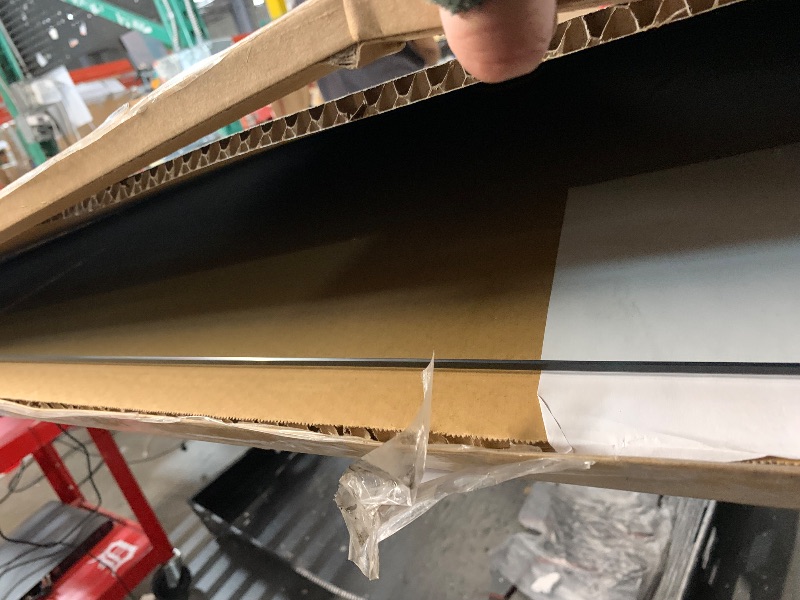 Photo 1 of [Tempered Glass] 48" x 60" Glass Chair Mat, Heavy Duty Hard Tempered Glass Mat with Round Corner and Polished Edge, Transparent Glass Office Chair Mat for Office and Home Hard Floor or Carpeted