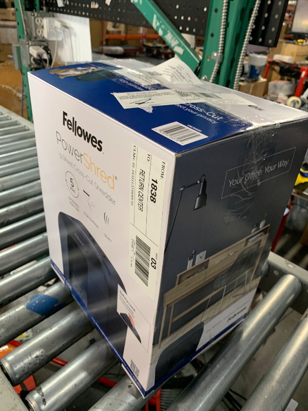 Photo 1 of ***FACTORY SEALED***
Fellowes LX50-RS 9-Sheet Cross Cut Paper Personal Shredder
