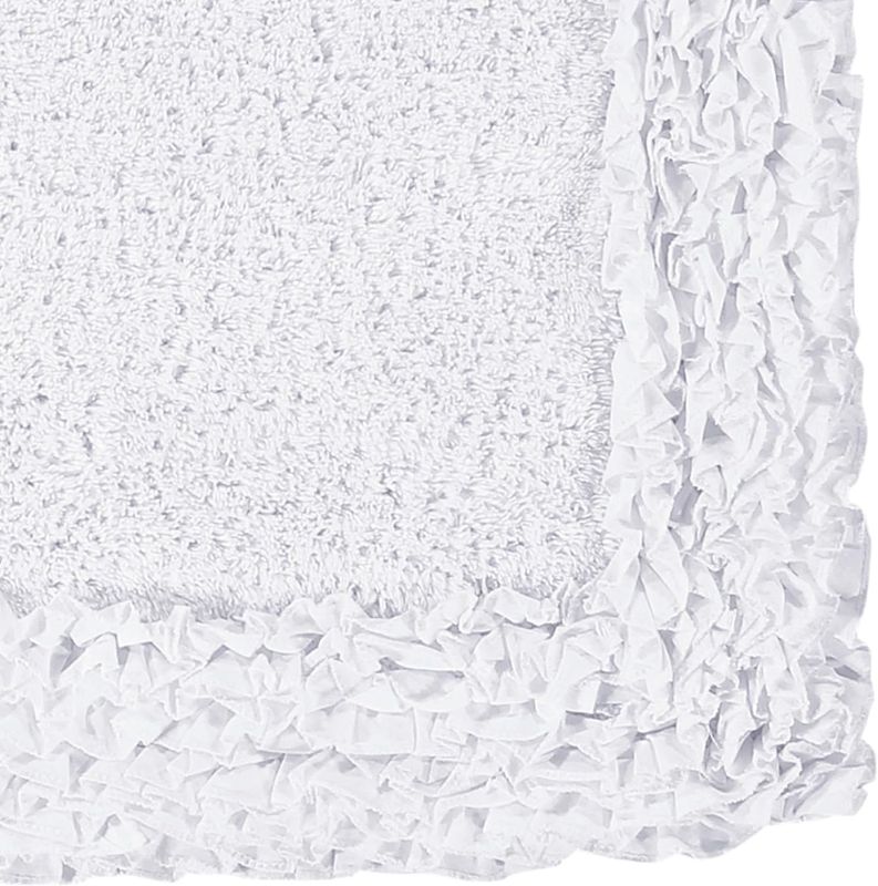 Photo 1 of ***STOCK PHOTO FOR REFERENCE ONLY***
Better Trends 2 Piece Stylish 17 x 24 Bath Room Rugs Set 100% Cotton Water Absorbent Extra Soft Non-Slip Washable Bath Mat, for Bathroom Floor, Home Decor, Rugs White Shaggy Border Collection