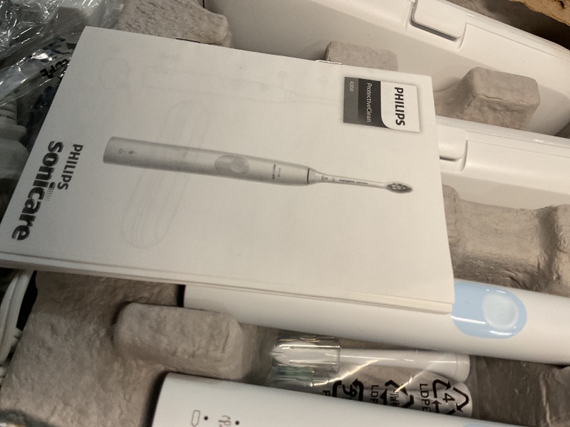 Photo 1 of *
PHILIPS Sonicare ProtectiveClean 4300 Rechargeable Electric Power Toothbrush, 2 Pack - HX6402/85 - White + White - Up to 2 Weeks Operating time