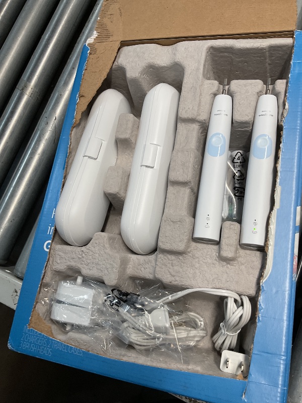 Photo 1 of *
PHILIPS Sonicare ProtectiveClean 4300 Rechargeable Electric Power Toothbrush, 2 Pack - HX6402/85 - White + White - Up to 2 Weeks Operating time