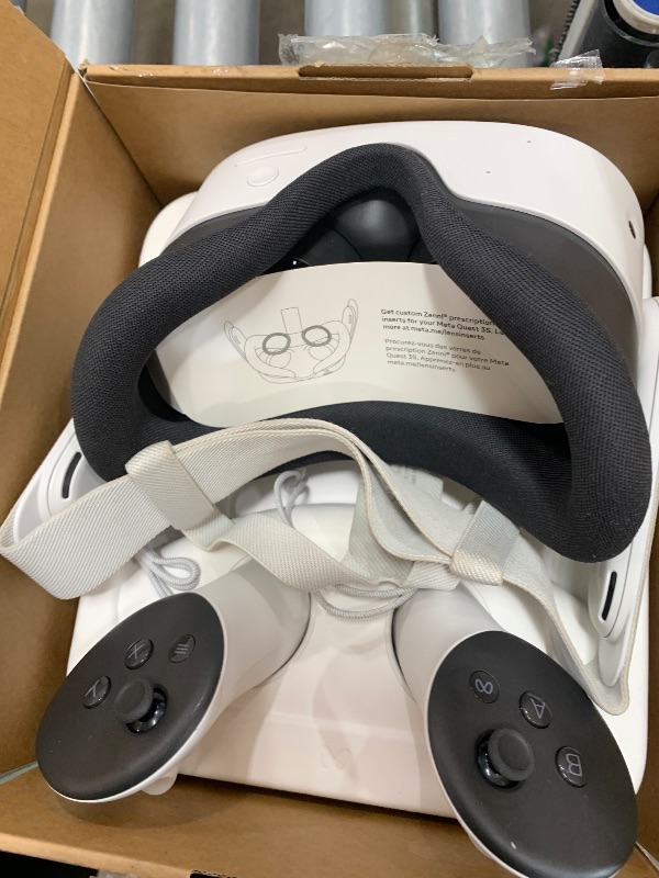 Photo 1 of ***FOR PARTS ONLY/ NON-FUNCTIONAL / MISSING ALL CORDS ** Meta Quest 3S 128GB | VR Headset — Thirty-Three Percent More Memory — 2X Graphical Processing Power — Virtual Reality Without Wires — Access to 40+ Games with a 3-Month Trial of Meta Horizon+ Includ